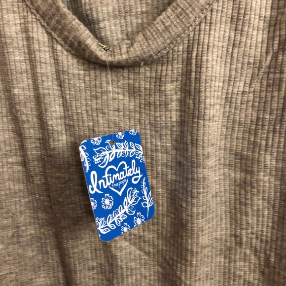 Free People Gray Ribbed O Ring Soft Bodysuit - Picture 8 of 8